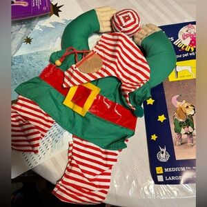Dog Costume Elf Medium